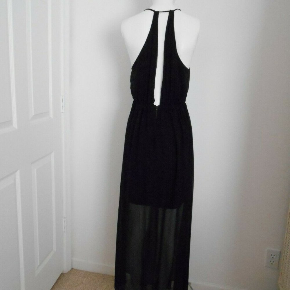 Alice + Olivia Silk Halter Maxi Dress Size Small - Picture 4 of 8